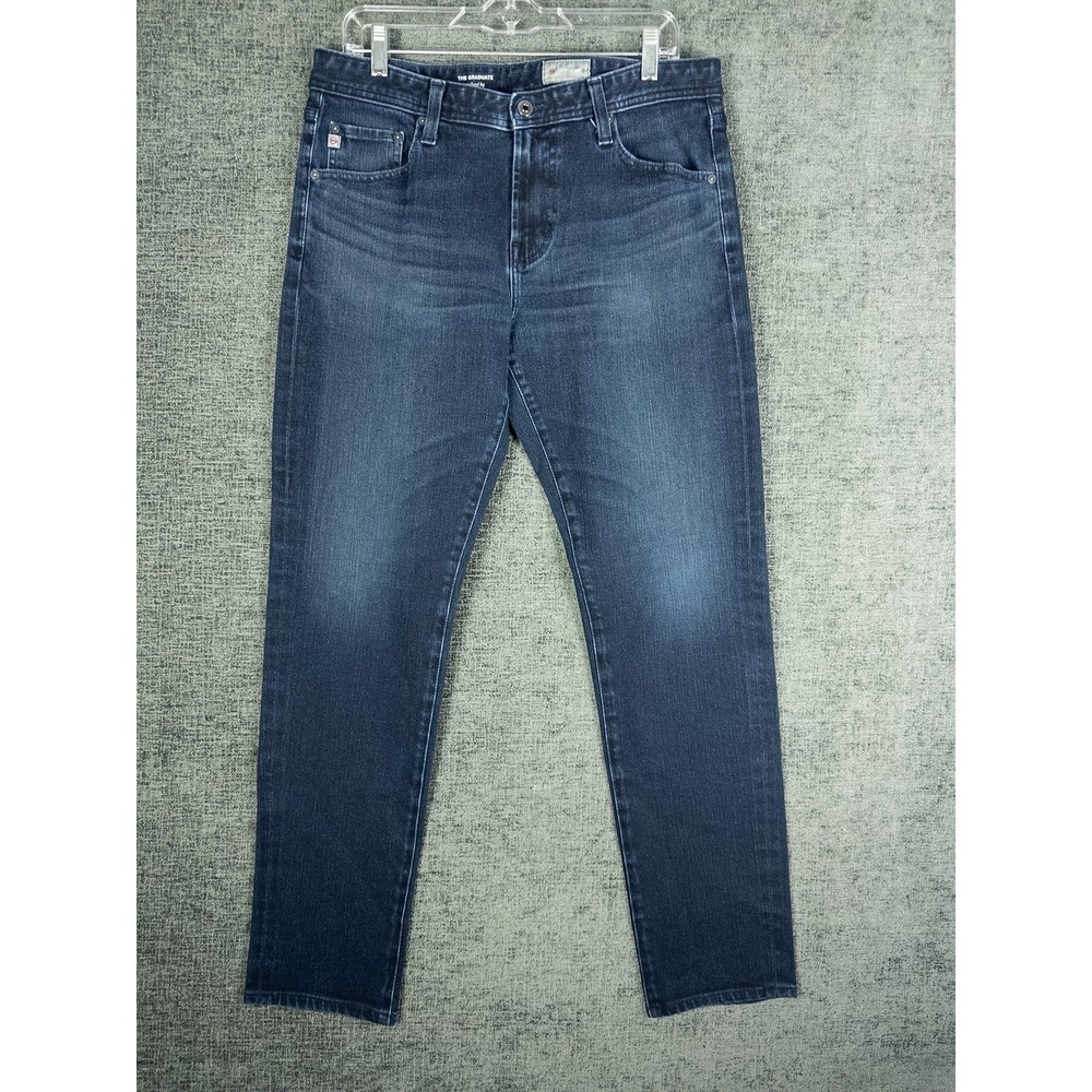 AG Adriano Goldschmied The Graduate Tailored Leg Jeans Mens 36x30 Dark Blue Deni